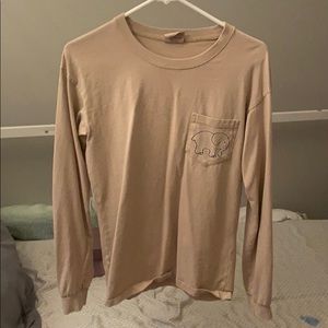 small nude ivory ella linen sleeve tee
